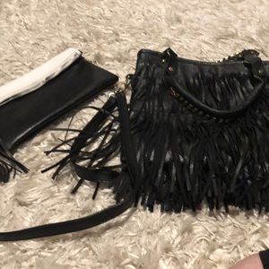 Two faux leather bags